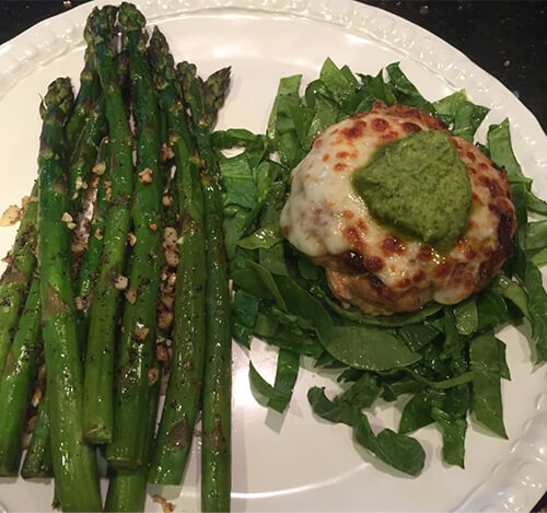 Grilled Pesto Turkey Burgers